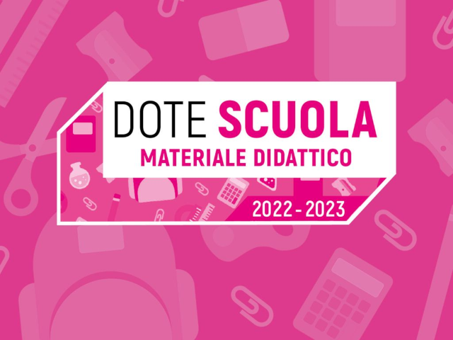 Dote Scuola Regione Lombardia - materiale didattico 2022/23