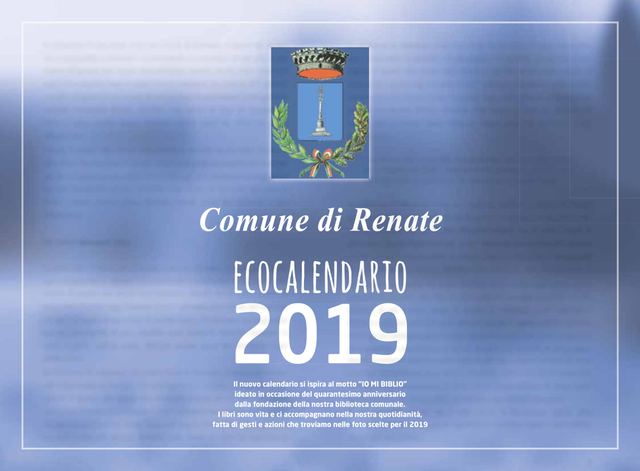Nuovo calendario ecologico 2019